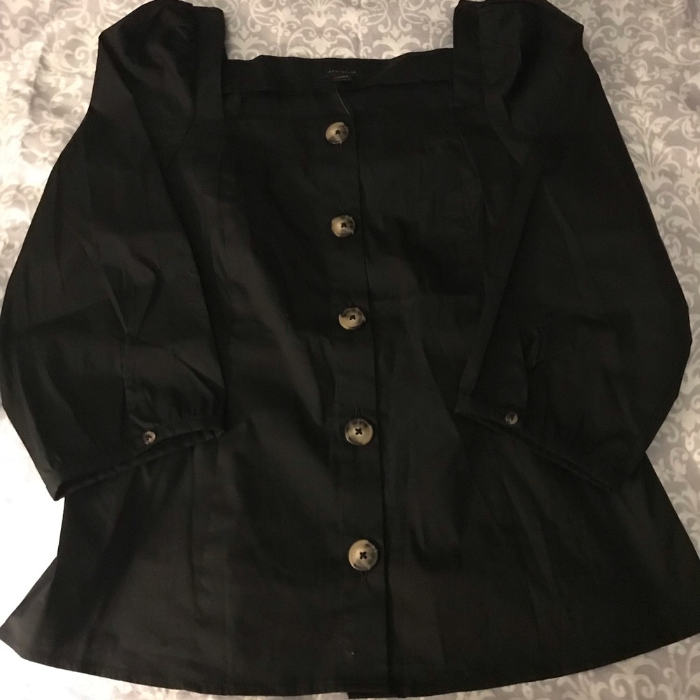 Ann Taylor Square neck blouse